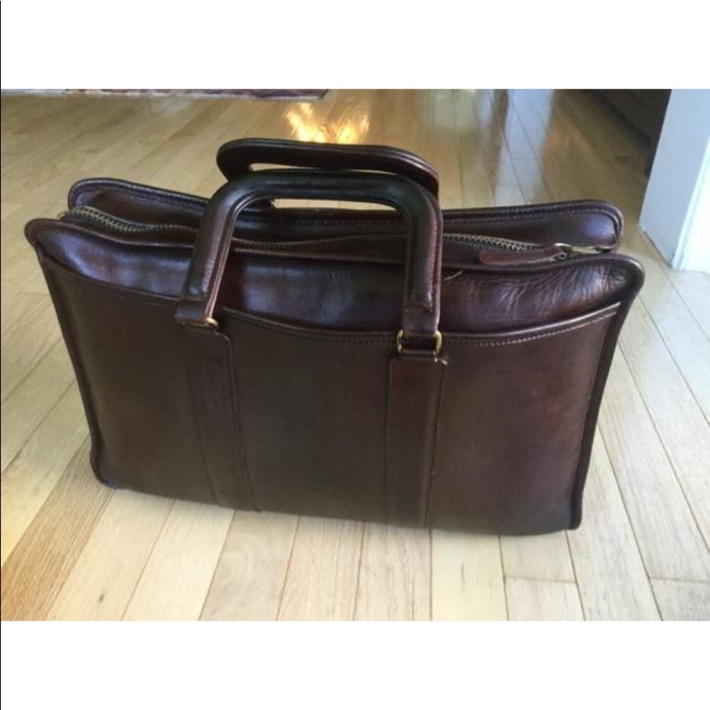 Coach Brown Business Brief Case